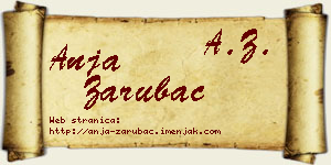 Anja Zarubac vizit kartica